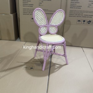 Chaise Enfant en Rotin Tressé Haut de Gamme à Louer pour Mariage, Événement, Anniversaire, Décoration, Accessoire Photo - Product Image 5