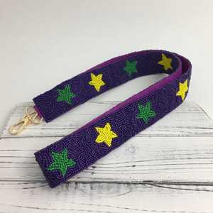 Correa de Bolso Hecha a Mano con Cuentas de Algodón, Diseño Rectangular con Temática Deportiva de los Astros, Accesorio de Recuerdo - Product Image 6