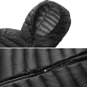 <b>Men's</b> Thick Winter <b>Long</b> Sleeve Hooded Reversible Puffer <b>Jacket</b> Waterproof Windproof Breathable Quick Dry Canvas Polyester/Nylon - Product Image 5