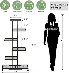 Reliable Manufacturer Stylish Iron Planter Stand Suitable For Contemporary Home Decor And Modern Plant Display - Product Image 4