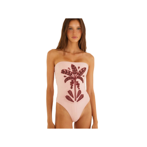 Combinaison moulante pour femme avec broderie personnalisée, sans manches, en Spandex/Coton, maillot de bain une pièce, cache-maillot de bain - Product Image 5