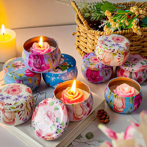 Bougies en cire de soja écologiques faites à la main en gros, parfumées aux fleurs, en boîte, pour l'aromathérapie, décoration romantique, cadeau pour la maison, les fêtes et Noël - Product Image 4