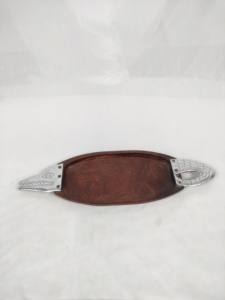 Wooden Crafts Polished Eco-Friendly Customized Shape Tabletop Serving Tray Buddhist Theme Crafts Galore Home <b>Decoration</b> - Product Image 5