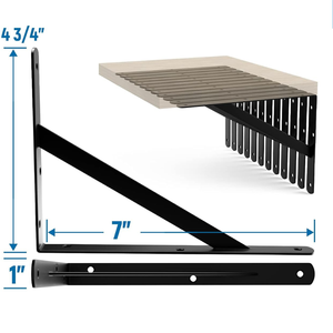 Soporte Triangular de Metal Resistente ADONG |   Capacidad de Carga |   Recubierto con Polvo |   OEM Vietnam |   Soporte para Muebles |   A04 - Product Image 2