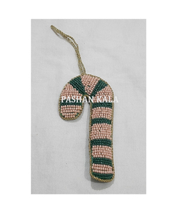 Beautiful And Attractive Bird Shape White Color Shape Zari Beaded Work Very Exclusive Handmade Christmas Hanging Ornaments - Product Image 5