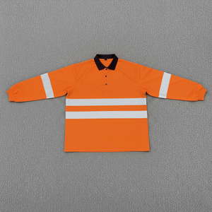Chemise de sécurité industrielle avec bandes réfléchissantes pour les travailleurs de la construction et des travaux mécaniques - Product Image 1