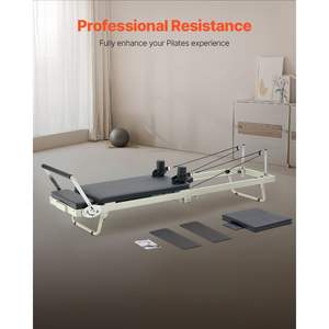 Machine de Pilates pliable avec ensemble de cordes à ressort à double résistance pour les utilisateurs avancés et les débutants, 400 LBS, salle de sport à domicile, entraînement en studio - Product Image 3