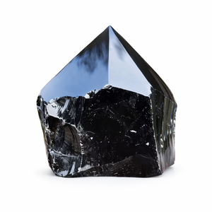 Piedra de Obsidiana Negra Natural de Alta Calidad, Base de Piedra Cruda, Punta de Cristal Pulida, Amuleto del Amor, Decoración del Hogar, Piedra Curativa Feng Shui - Product Image 1