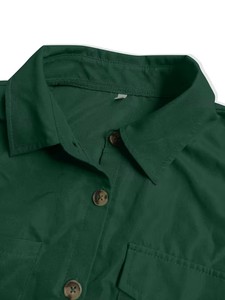 Combinaison courte élégante pour femmes avec col, poches et cordon de serrage à la taille, idéale pour l'automne/le printemps/l'été, en provenance du Bangladesh - Product Image 5