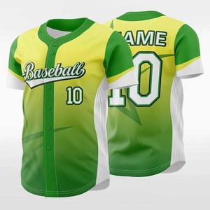 Maillot de baseball sublimé respirant de haute qualité, impression couleur personnalisée, tenue d'équipe pour adultes et jeunes - Product Image 5