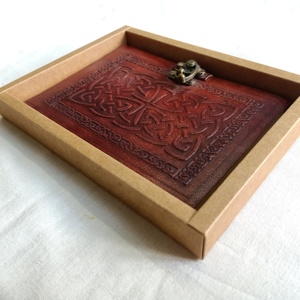 Premium Conifer Handmades Boxed Leather Journal Handmade Embossed Folding <b>Notebook</b> Gift Box Antique Imitation Vintage Writing - Product Image 2