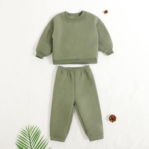 Conjunto Deportivo de Felpa para Niños y Bebés, Ropa para Niños Pequeños, Logotipo Personalizado, Sudadera de Manga Larga y Pantalones Joggers - Product Image 5