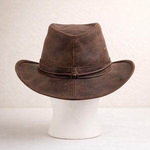 Sombrero de Vaquero de Cuero Hecho a Mano de Alta Calidad para Viajes y Uso al Aire Libre, Colores Personalizados, Unisex, Regalo - Product Image 2