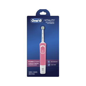 Brossette à dents électrique rechargeable Oral-B Vitality FlossAction pour une élimination supérieure de la plaque dentaire quotidienne et des dents plus propres - Product Image 6