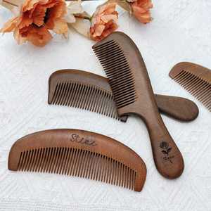 TimberTress Comb OakShine Comb LuxeWood Comb SilkGrain Comb RoyalRoot Peine Artesanía natural - Product Image 3