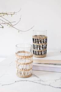 Verres à boire décoratifs avec support en jacinthe pour un service quotidien et une présentation de table moderne - Product Image 3