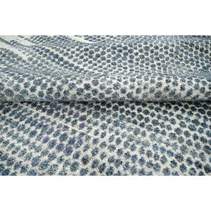 Élégance allemande Tapis kilim en nid d'abeille argenté de 50 pouces noué à la main pour le salon ou la chambre à coucher - Product Image 1