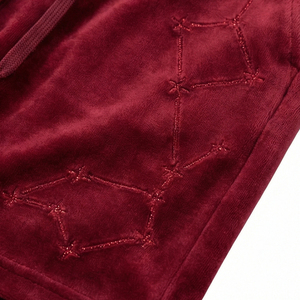 Shorts cargo en velours bleu marine de luxe pour hommes, avec étoile en strass, respirants, écologiques, vêtements urbains, Maluza Industries - Product Image 5