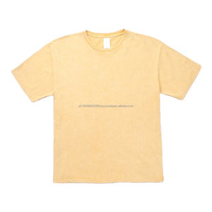 100% Cotton Acid Wash Vintage <b>T</b>-<b>Shirt</b> for <b>Men</b> Oversized O-Neck Plus Size <b>Long</b> Breathable Streetwear Plain - Product Image 3