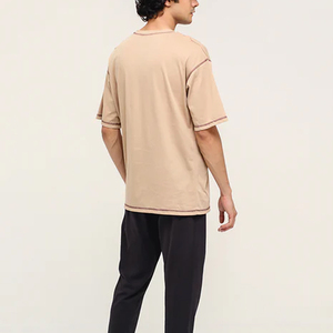 Camisetas de Hombre 100% Algodón, 300 GSM, Lavado Ácido, Estilo Vintage, Tallas Grandes, Lisas para Logotipo Personalizado, Suministro de Fábrica - Product Image 2