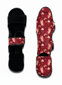 Protège-tibias en cuir PU durable et mousse EVA pour Muay Thai, protection de pied pour Kick Boxing, entraînement MMA, arts martiaux - Product Image 6