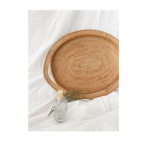 Plateau en rotin rectangulaire, plateau décoratif pour table à manger, plateau de service pour collations à prix abordable - Product Image 2