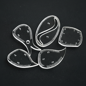 Herramienta Profesional de Salón, Regla Acrílica para Mapeo de Cejas, Plantillas Transparentes para Dar Forma a las Cejas con Marcas de Medición Grabadas - Product Image 1