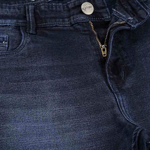 Shorts de Mezclilla para Hombre, Estilo Urbano Atemporal, Textura Lavada Vintage, Corte Relajado, Tacto Suave, 100% Algodón, Cintura Alta, Cierre de Cremallera, Oxford - Product Image 6