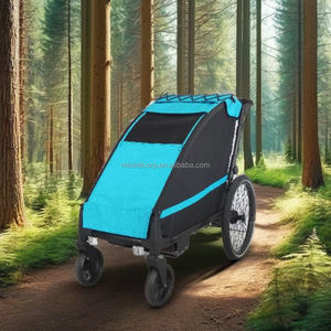 Remolque para Bicicleta de Mascotas, Carrito para Perros, Marco de Aleación de Aluminio, Peso Ligero, Suspensión Independiente - Product Image 2