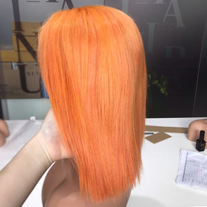 SDD Perruque vierge brute vietnamienne couleur personnalisée HD dentelle de soie transparente frontale sans colle 100% perruques de cheveux humains pour les femmes noires - Product Image 5