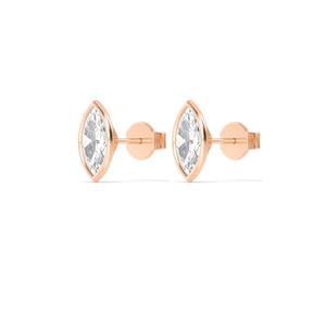 Pendientes de Diamantes Cultivados en Laboratorio de Oro Amarillo de 9K Premium, 2.00 CTW, Forma Marquesa, Joyería Elegante para Novia, Accesorio para Mujer - Product Image 2