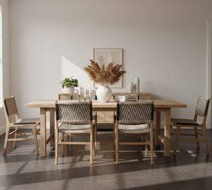 Chaise de salle à manger d'extérieur Luca en gros, écologique, design minimaliste moderne, en bois de teck et corde, pour projets hôteliers internationaux - Product Image 6