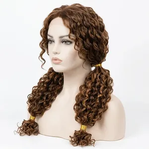 ผมแท้ 100% แบบ Remy  แบบเป็นมัด  ผมหยิกสีน้ำตาล ผมมนุษย์แท้  ปรับขนาดได้ - Product Image 6