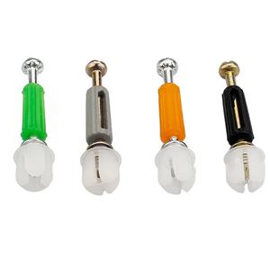 Ajuste impecable Mini Fix Cam 3-1 Conector Juego completo Perno de varilla de Leva excéntrica Pasador de plástico Conectores preinstalados Soportes de estante - Product Image 4