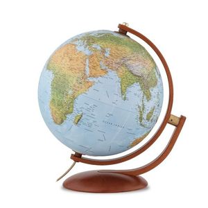 Globe terrestre rotatif de haute qualité en bois vintage avec support, carte du monde pour la décoration de bureau à domicile, cadeau, globes - Product Image 1