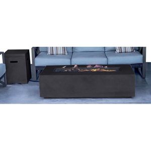 Tavolo da fuoco in cemento aperto da 15 ''H X 56'' W - Product Image 3