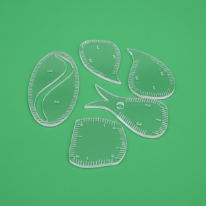 Regla de Acrílico Transparente para Mapeo de Cejas, Plantilla Profesional para Mapeo de Cejas con Marcas de Medición Precisas, Herramienta de Belleza - Product Image 1