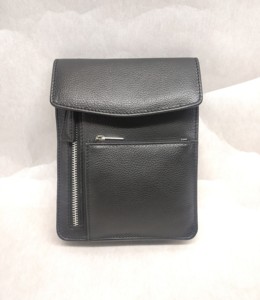 Bolso Bandolera Vintage de Cuero Curtido Vegetalmente con Cremallera RFID Unisex para Móvil, Riñonera, Venta al por Mayor - Product Image 6