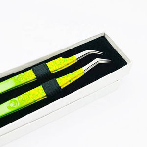 Pinces à cils pour kits de techniciennes en extensions de cils, pinces de beauté en acier inoxydable, outils pour extensions de cils, pinces à cils pour salons de beauté - Product Image 6