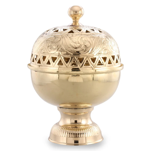 Brûleurs d'encens en laiton, religieux, spirituels, décoratifs, traditionnels, écologiques, accessoires de salon pour la méditation et la prière - Product Image 1