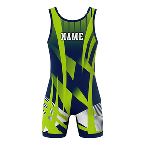 Custom Front Stretch Quick Dry Lightweight Breathable Durable Customizable Men's Wrestling <b>Singlets</b> 100% Polyester Customized - Product Image 3