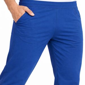 Pantalones Deportivos de Lona para Hombre, Cintura Alta, Corte Ajustado, Transpirables, de Poliéster Medio, Cintura Elástica, Cómodos, Estilo Urbano - Product Image 4
