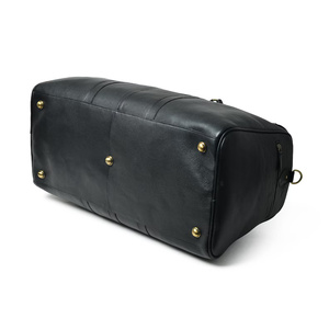 Genuine Leather Duffel <b>Bags</b> Large Space Leather Travel Duffle <b>Bags</b> for Men Custom Embossed Printing - Product Image 5