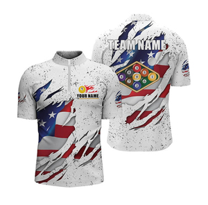 เสื้อเจอร์ซีย์คอซิปแบบสั่งทำขายส่ง 8 บอล ผู้ผลิต OEM ODM - Product Image 6