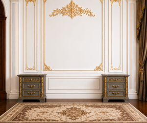 Juego de cama estilo europeo con corona imperial, compre una cama tamaño king con tapicería capitoné, muebles de dormitorio estilo antiguo para el hogar/villas - Product Image 4