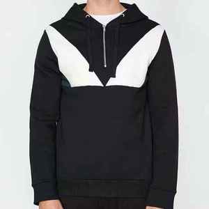 Sweat à capuche décontracté pour homme, coupe-vent, avec fermeture éclair quart de tour, logo personnalisé, nouveau style, fermeture éclair verticale, 100 % coton molletonné, anti-rétrécissement - Product Image 5