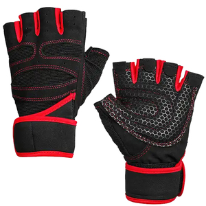 Guantes de Gimnasio de Medio Dedo, Guantes de Cuero Vacuno para Levantamiento de Pesas, Antideslizantes, Agarre Fuerte, para Entrenamiento Físico - Product Image 6