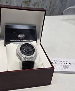 Boîtier de montre GM2100 style Hip Hop, serti de diamants Moissanite VVS, affichage numérique, nouvelle mode - Product Image 5