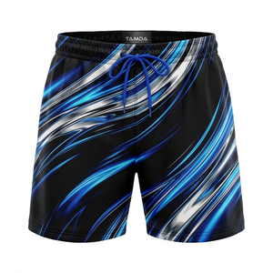 <b>Men's</b> Custom Logo Swim Shorts | 100% Polyester Nylon Running Beach Shorts Mesh Summer Sports <b>Trunks</b> - Product Image 4