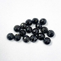 Diamant noir naturel de qualité AAA à facettes rondes taille rose pierres précieuses calibrées en vrac du fabricant fournisseur au coût d'usine